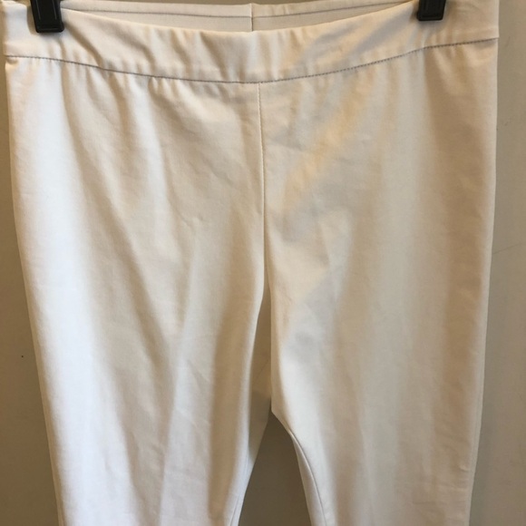 Lafayette 148 Murray Pants Cropped Stretch White XS - Picture 3 of 7